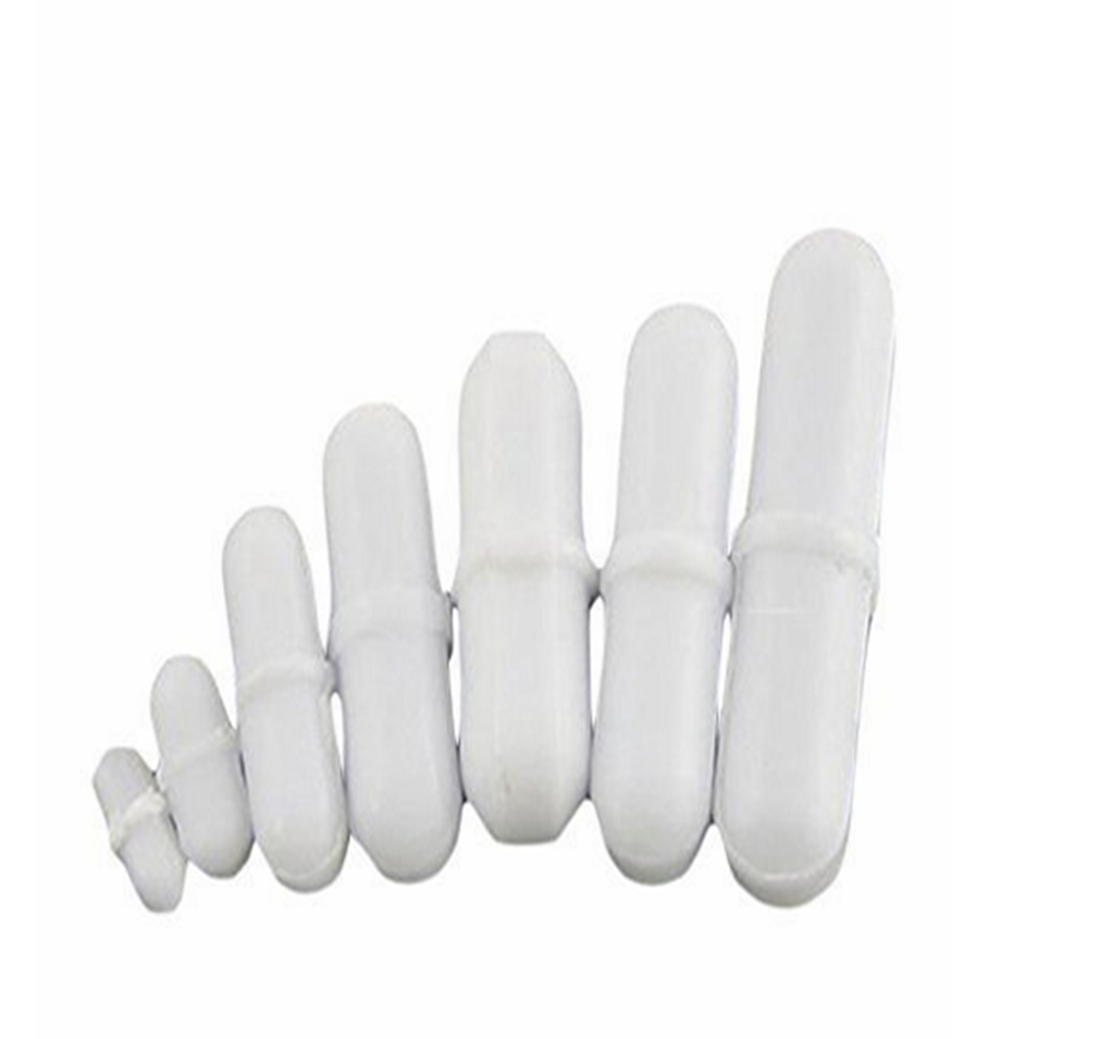 PTFE Magnetic Stirrer Mixer Stir Bar Spinbar Stirring White Color